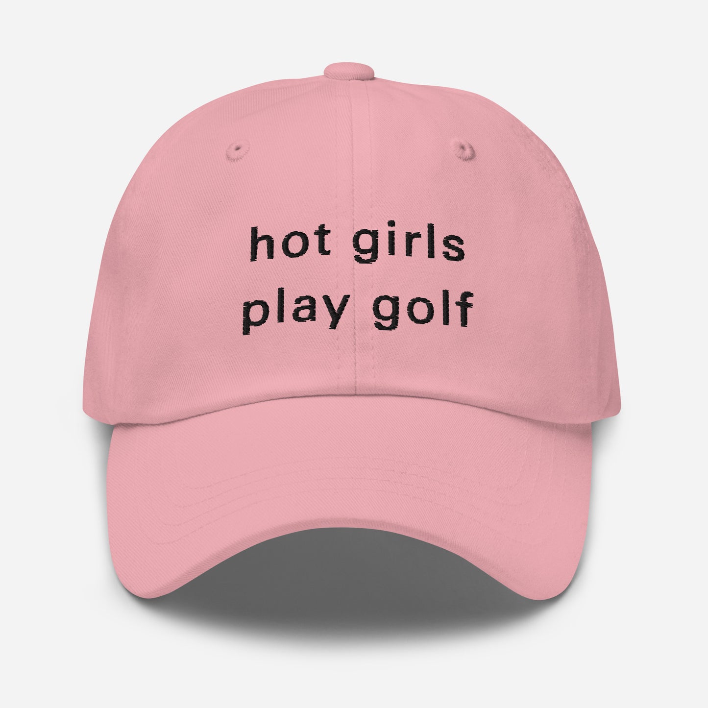 Hot Girl Hat (Black Embroidery)