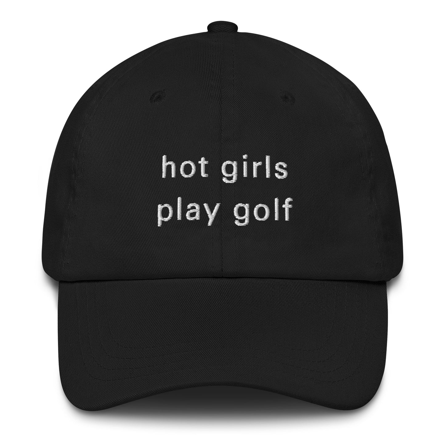 Hot Girl Hat (White Embroidery)