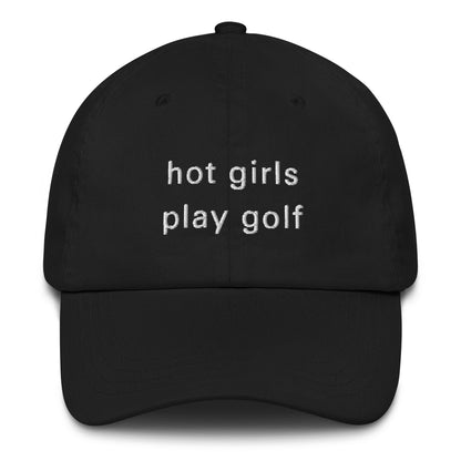 Hot Girl Hat (White Embroidery)