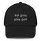 Hot Girl Hat (White Embroidery)
