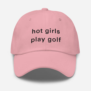 Hot Girl Hat (Black Embroidery)