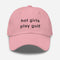 Hot Girl Hat (Black Embroidery)