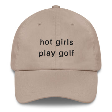 Hot Girl Hat (Black Embroidery)