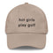 Hot Girl Hat (Black Embroidery)