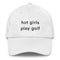 Hot Girl Hat (Black Embroidery)