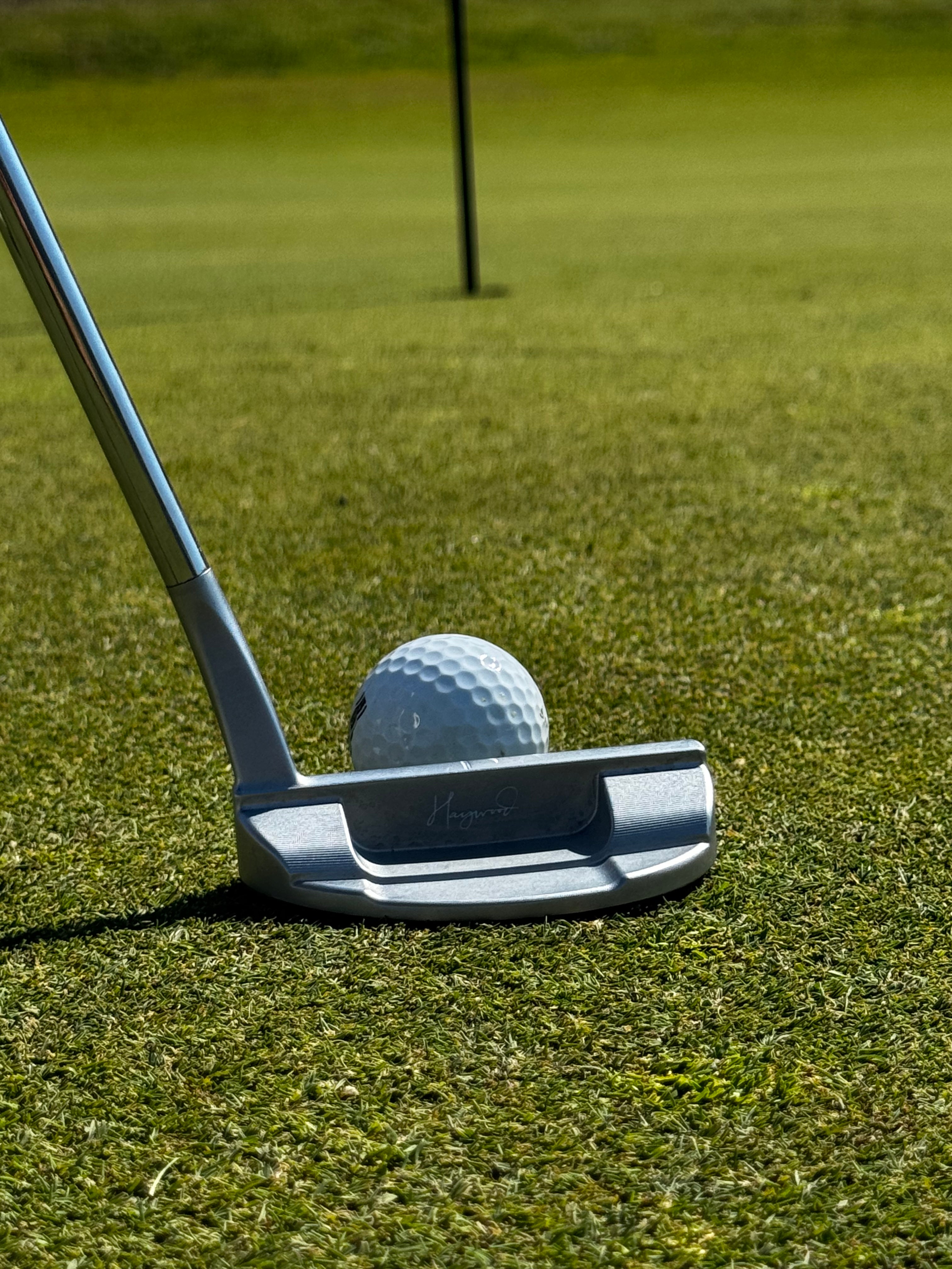 Player using Mid Mallet Putter
